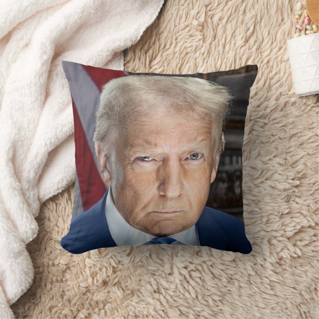 Coussin Président américain Donald Trump Photo 2025 (Couverture)