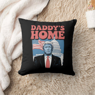 Coussin Président Trump Papa est à la maison Reprenons l'A