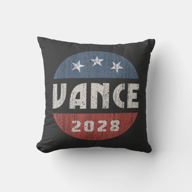 Coussin Président Vance 2028 J.D. Vance 28 Vote Vance 2028 (Recto)