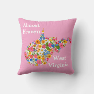Coussin Presque paradis Virginie-Occidentale