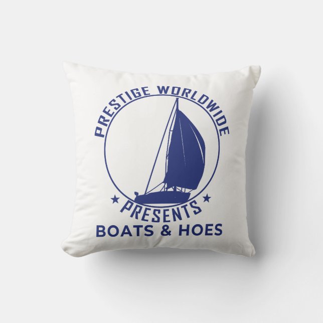 Coussin Prestige Monde Bateaux et Hoes Step Brothers (Recto)