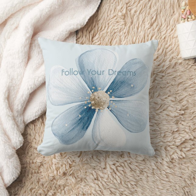 Coussin Pretty Blue Flower (Couverture)