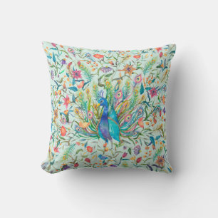 Coussin Pretty Floral Peacock
