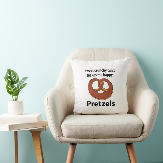 Coussin Pretzel Sweet Crunchy Twist Me Rend Heureux Pretze (Chaise)