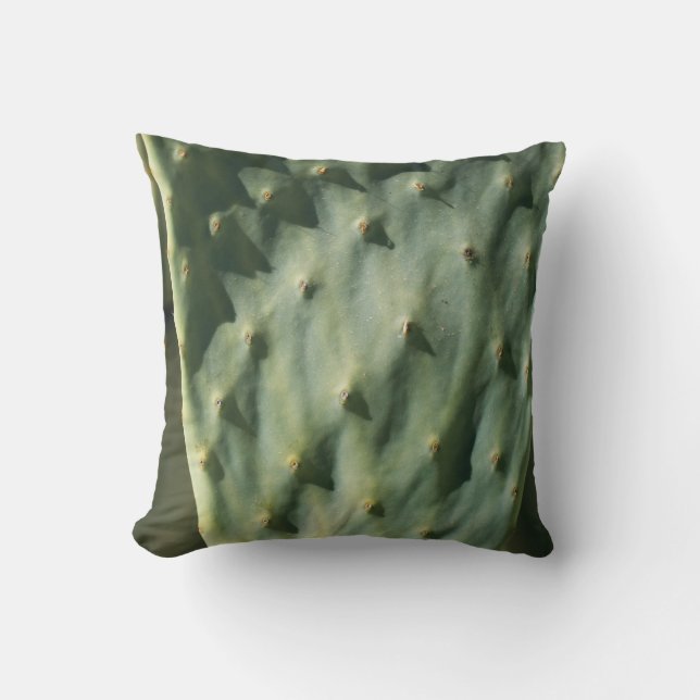 Coussin Prickly Pear Texture Pale Green (Recto)