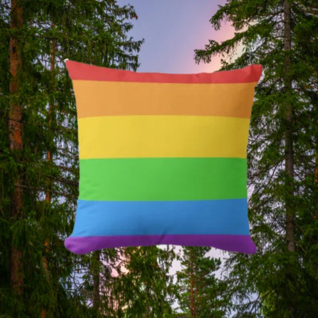 Coussin Prideful Lounge : Drapeau Arc-en-Ciel  (Créateur téléchargé)