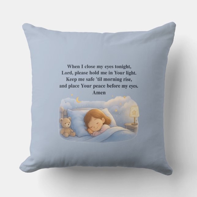 Coussin Prière des enfants (Recto)