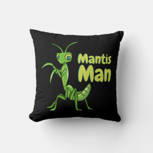 Coussin Prière Mantis Man Green Garden Insect