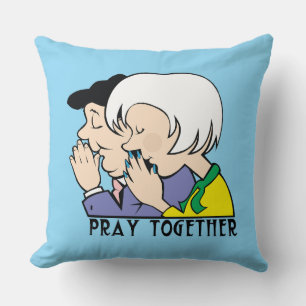 Coussin Priez Ensemble.