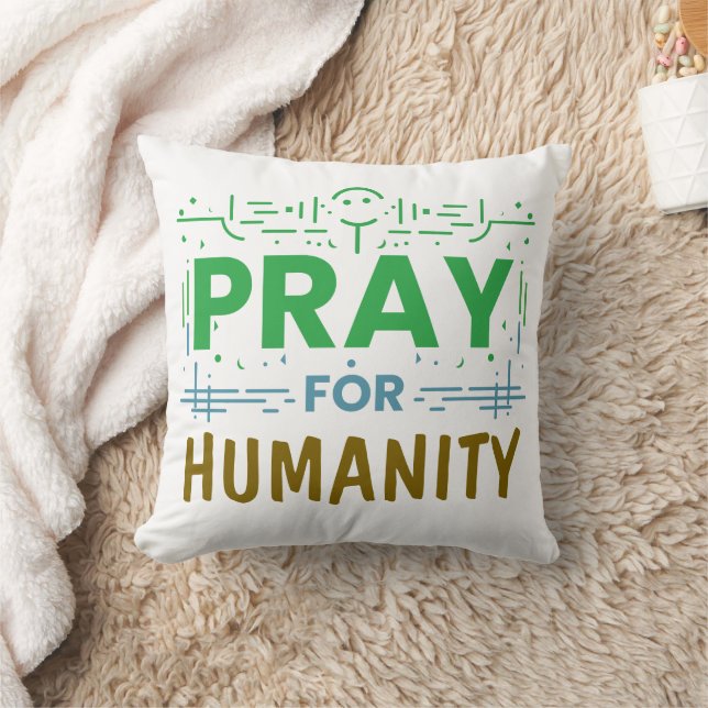 Coussin Priez pour : Honorer l'humanité (Couverture)
