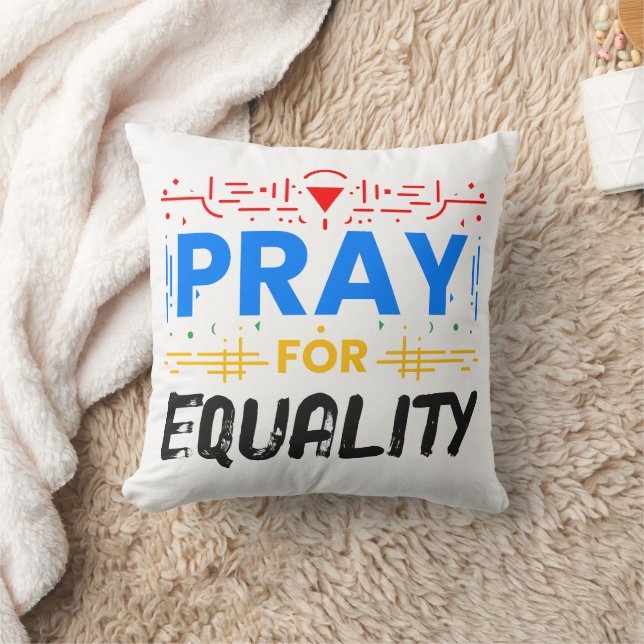 Coussin Priez pour l'égalité (Couverture)