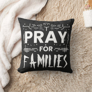 Coussin Priez pour les familles