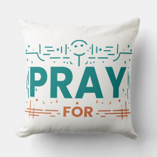 Coussin Priez pour l'Humanité