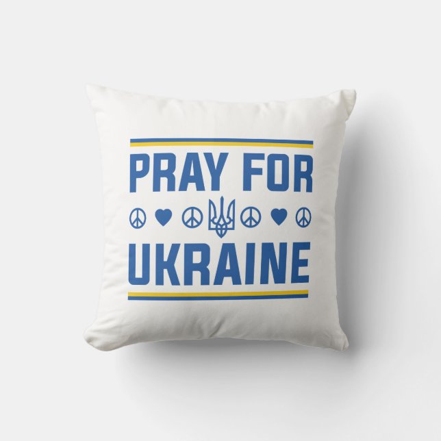 Coussin Priez Pour L'Ukraine (Recto)