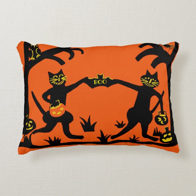 Coussin primitif d'accent de décor de Halloween (Devant)