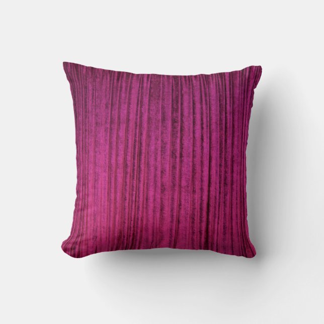 Coussin Princess Bright Pink velvet texture imprimé (Recto)