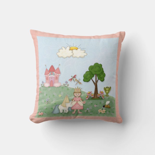 Coussin Princesse au cœur (Recto)