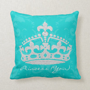 Coussin Princesse Crown Pillow de diamant de damassé de