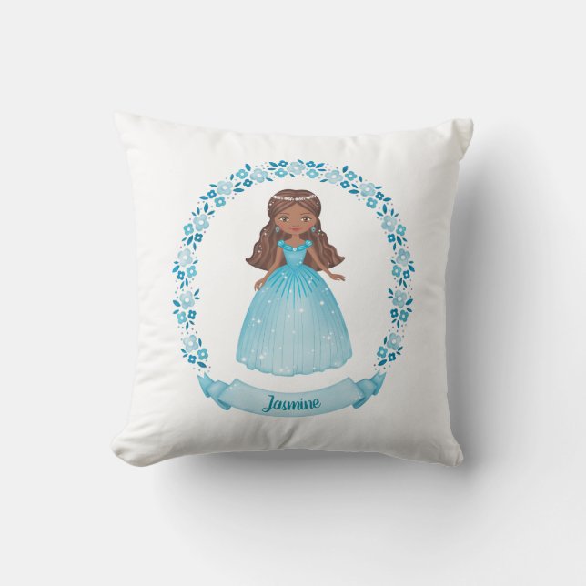 Coussin Princesse Cute personnalisée (Recto)