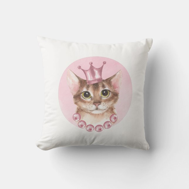 Coussin Princesse de chat (Recto)