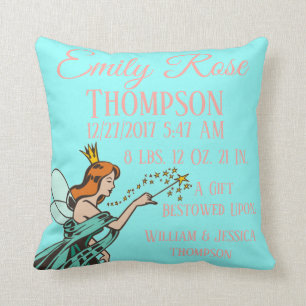 Coussin Princesse Godmother Magical Birth Stats de contes