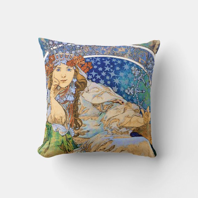 Coussin Princesse Hyacinth Vintage Theater Advertisement (Recto)