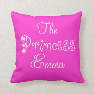Coussin Princesse nommée personnalisée Emma Pillow