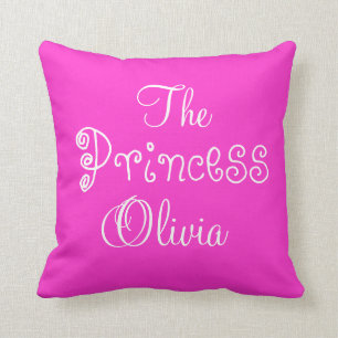 Coussin Princesse nommée personnalisée Olivia Pillow