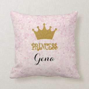 Coussin Princesse personnalisée carreau