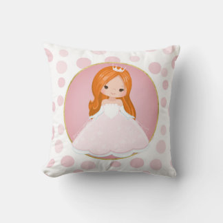 Coussin Princesse rose rousse