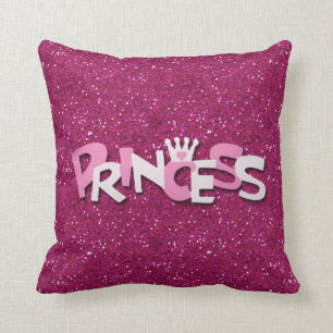 Coussin Princesse scintillante mignonne Glitter de roses