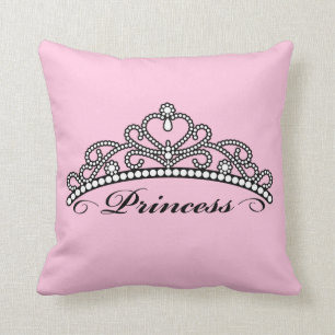Coussin Princesse Tiara Pillow (arrière - plan rose)