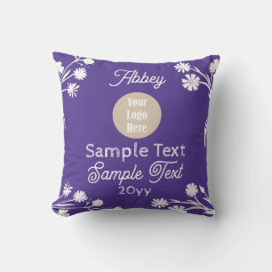 Coussin Princesse Violette, Cadeau Personnalisé de la Rein