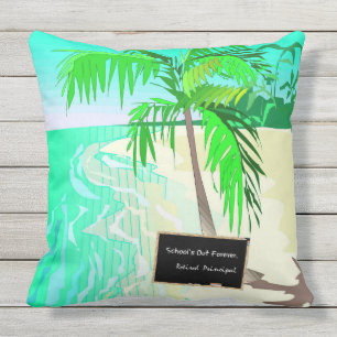 Coussin Principal à la retraite - L'école est à l'extérieu