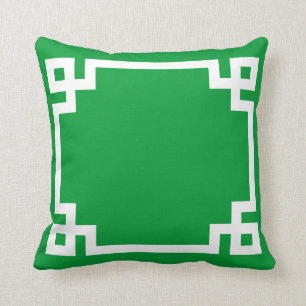 Coussin principal grec vert de Noël