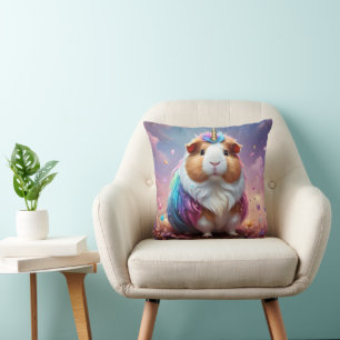 Coussin Prism Pigtail : Le Cochon De Guinée Radiant Unicor