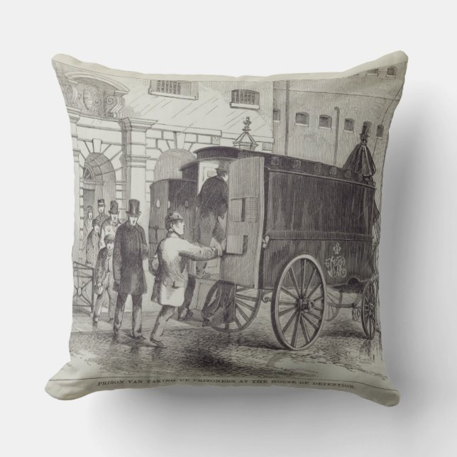 Coussin Prisonniers de prise de Van de prison à la Chambre (Recto)