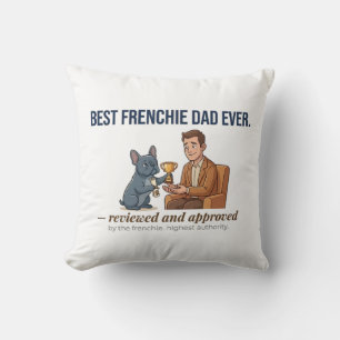 Coussin Prix Papa Bouledogue Français Drôle Décor Frenchie