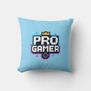 Coussin PRO GAMER — Insigne Pixel Art 8 bits