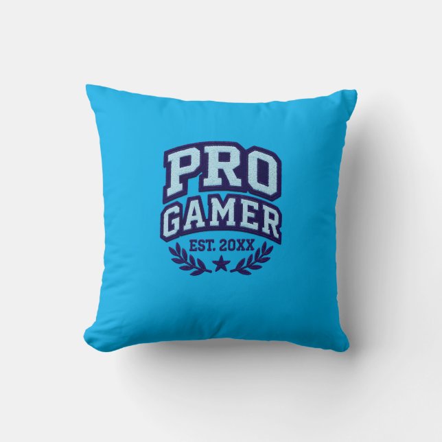 Coussin PRO GAMER — Varsity Chenille Patch (Recto)