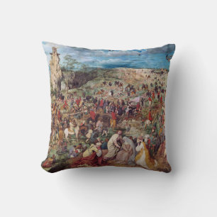 Coussin Procession au Calvaire, Pieter Bruegel
