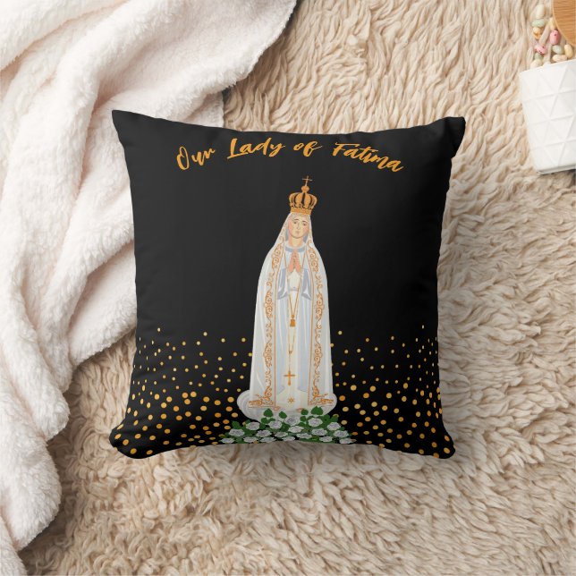 Coussin Procession de Notre-Dame de Fatima aux bougies (Couverture)