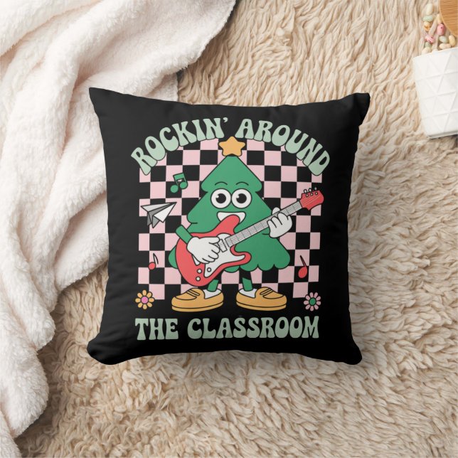 Coussin Prof chic Noël qui déchire en classe (Couverture)