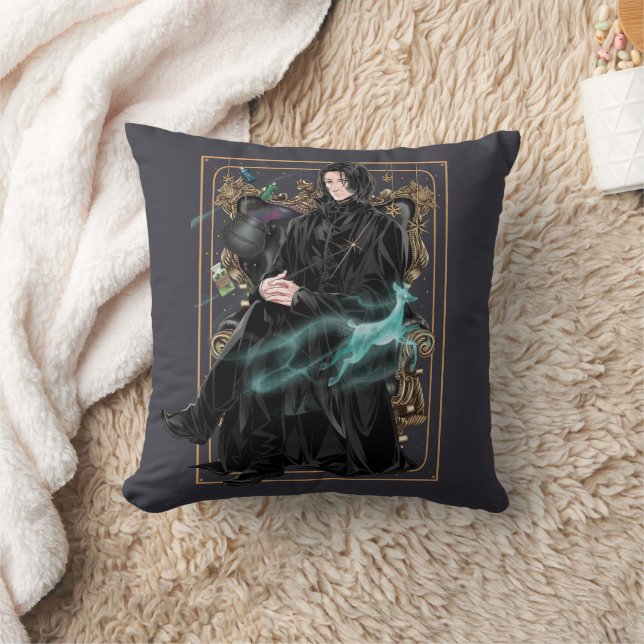 Coussin Professeur Anime Severus Snape assis (Couverture)