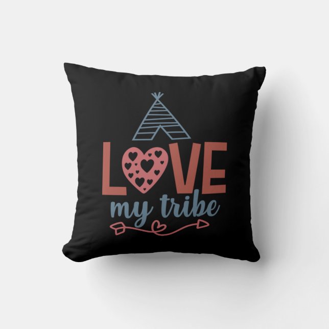 Coussin Professeur Art Love My Tribe (Recto)