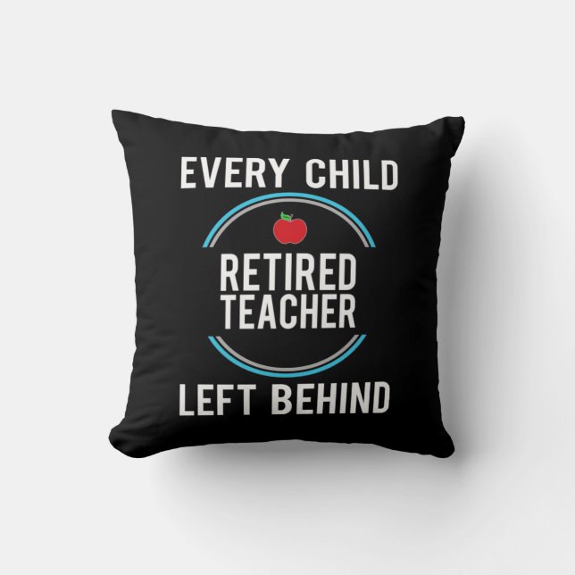 Coussin Professeur Cadeaux | Enseignant à la retraite lais (Recto)