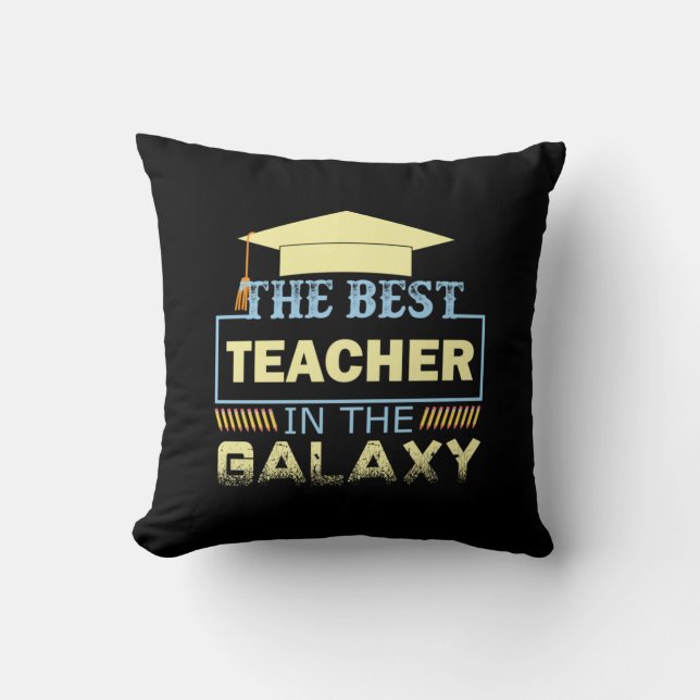 Coussin Professeur Cadeaux | Le Meilleur Enseignant Dans L (Recto)