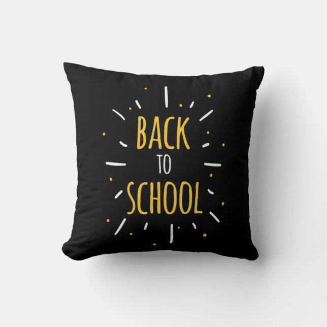 Coussin Professeur Cadeaux | Retourner À L'École Maintenan (Recto)