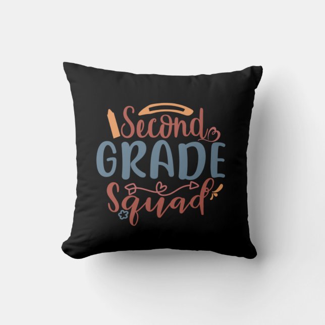Coussin Professeur d'art équipe de deuxième année (Recto)
