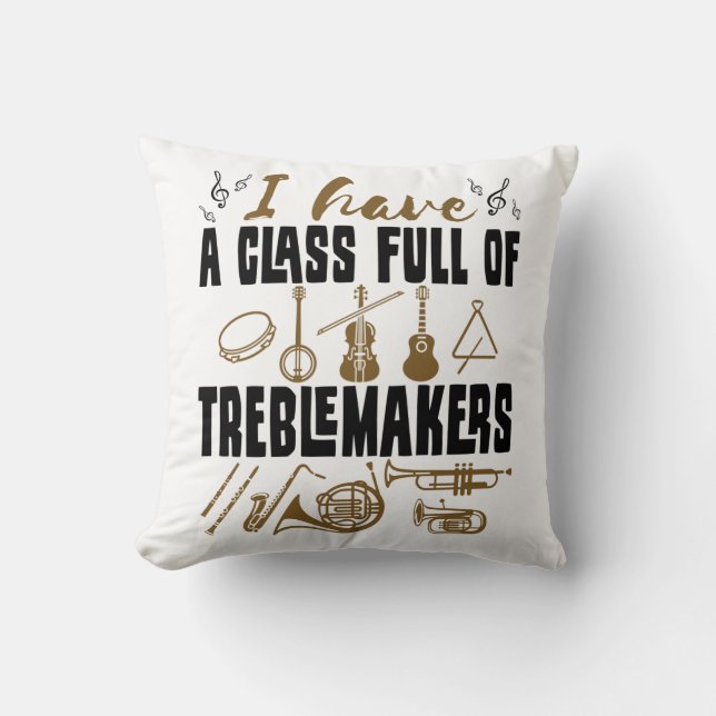Coussin Professeur de classe de directeur de groupe plein  (Recto)